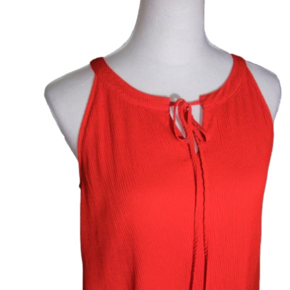 NEW Worthington Fiery Red Bohemian Style Tank Dress Size 4 - Picture 2 of 9